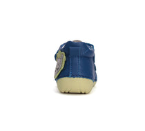 D.D.Step pantofi baieti Primii Pasi 18-24 Bermuda Blue cu leu