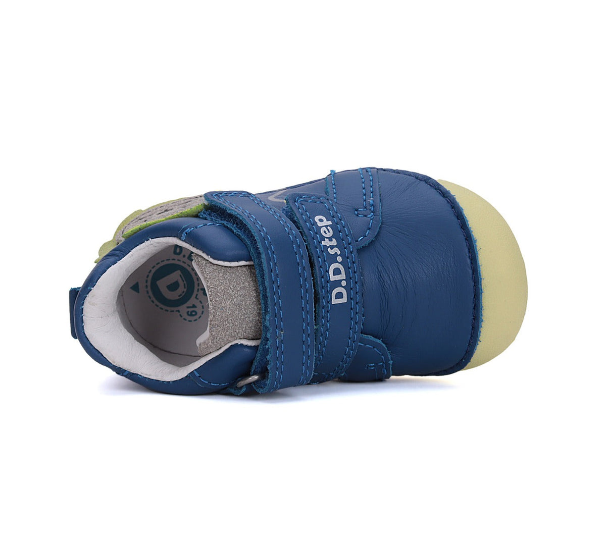 D.D.Step pantofi baieti Primii Pasi 18-24 Bermuda Blue cu leu