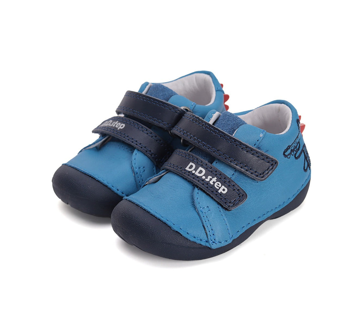 D.D.Step pantofi baieti Primii Pasi 18-24 Calypso Sky  cu crocodil