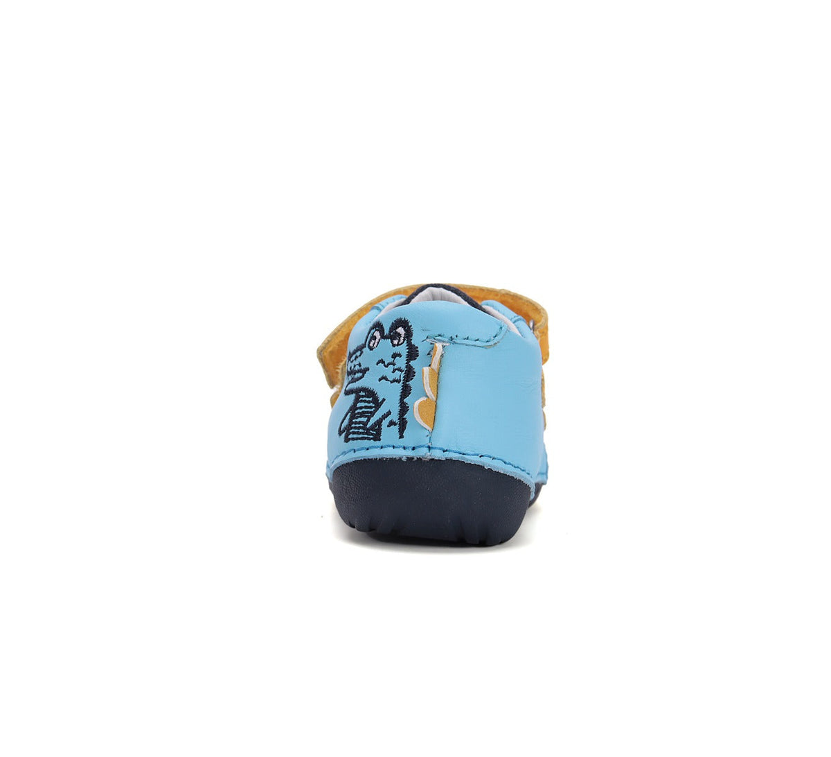 D.D.Step pantofi baieti Primii Pasi 18-24 Sky Blue cu crocodil