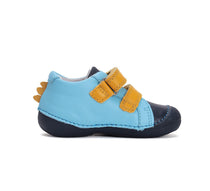 D.D.Step pantofi baieti Primii Pasi 18-24 Sky Blue cu crocodil