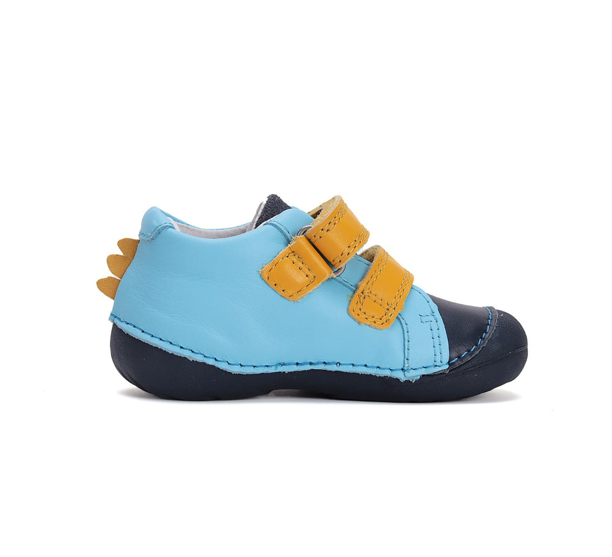 D.D.Step pantofi baieti Primii Pasi 18-24 Sky Blue cu crocodil