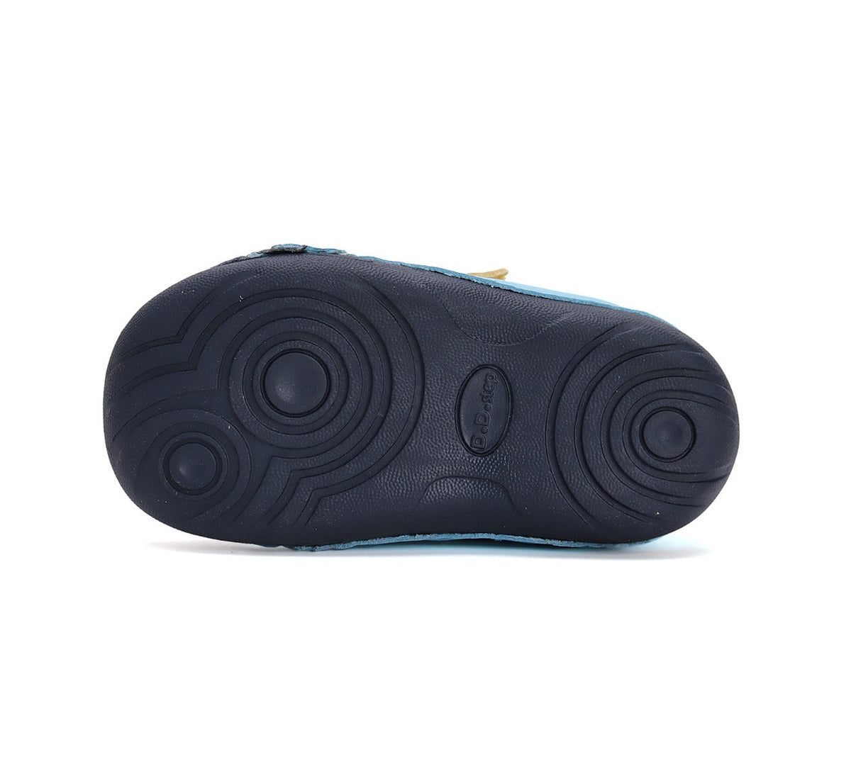 D.D.Step pantofi baieti Primii Pasi 18-24 Sky Blue cu crocodil