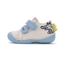 D.D.Step pantofi baieti Primii Pasi 18-24 White cu crocodil