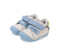D.D.Step pantofi baieti Primii Pasi 18-24 White cu crocodil