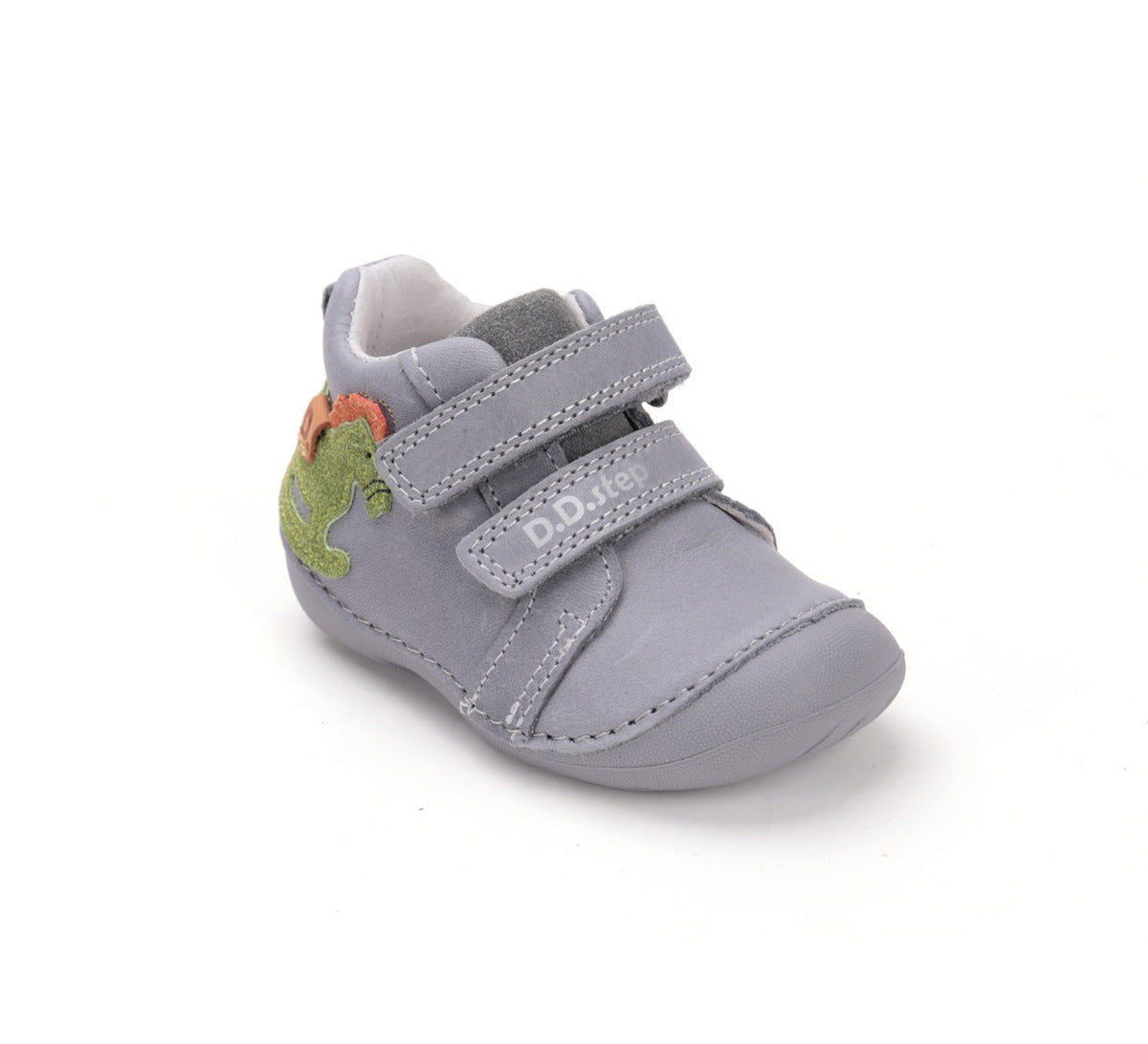 D.D.Step pantofi baieti Primii Pasi 19-24 Dark Grey cu calut