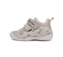 D.D.Step pantofi baieti Primii pasi 19-24 Dove Grey cu masini