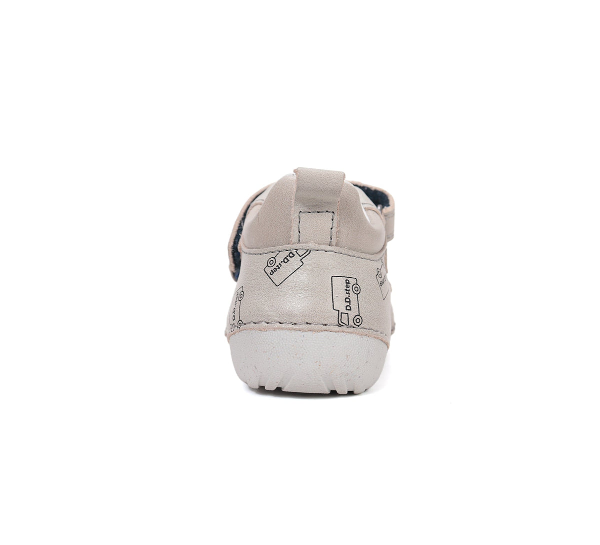 D.D.Step pantofi baieti Primii pasi 19-24 Dove Grey cu masini