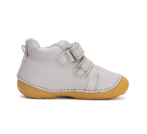 D.D.Step pantofi baieti Primii Pasi 19-24 Light Grey cu leu
