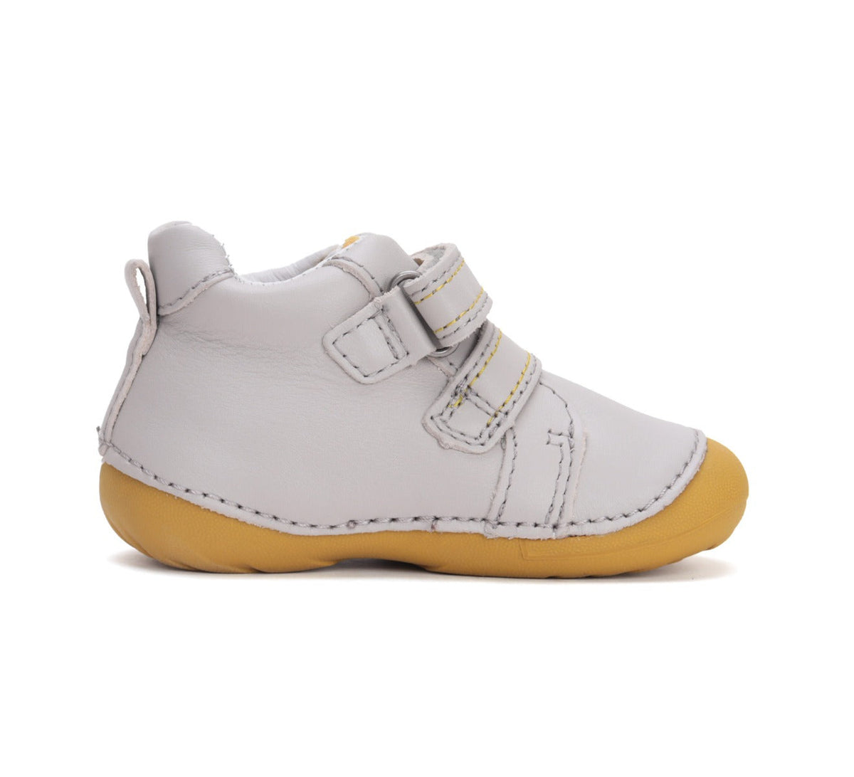 D.D.Step pantofi baieti Primii Pasi 19-24 Light Grey cu leu
