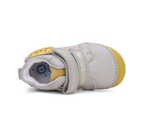 D.D.Step pantofi baieti Primii Pasi 19-24 Light Grey cu leu