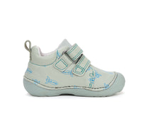 D.D.Step pantofi baieti Primii pasi 19-24 Moss Green cu navete