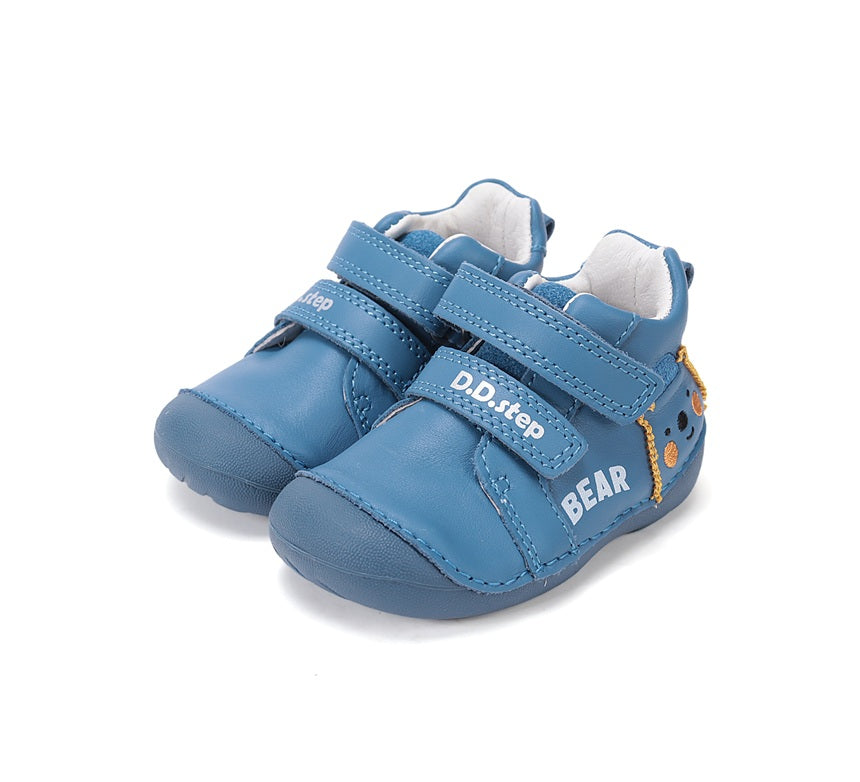 D.D.Step fiú cipő Első lépések 18-24 Royal Blue mackóval