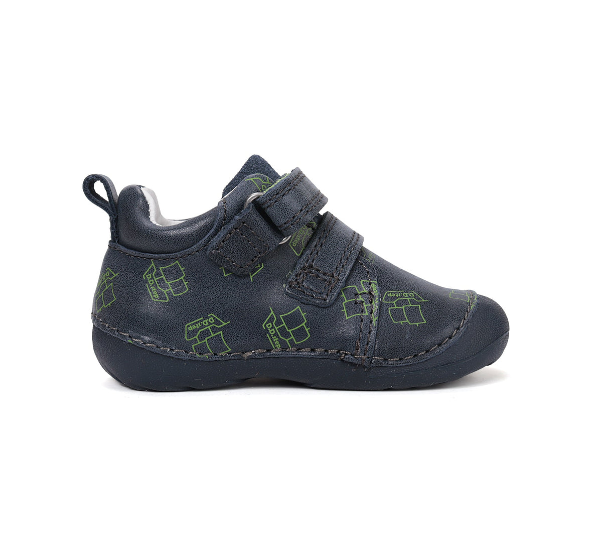D.D.Step pantofi baieti Primii pasi 19-24 Royal Blue cu vapoare
