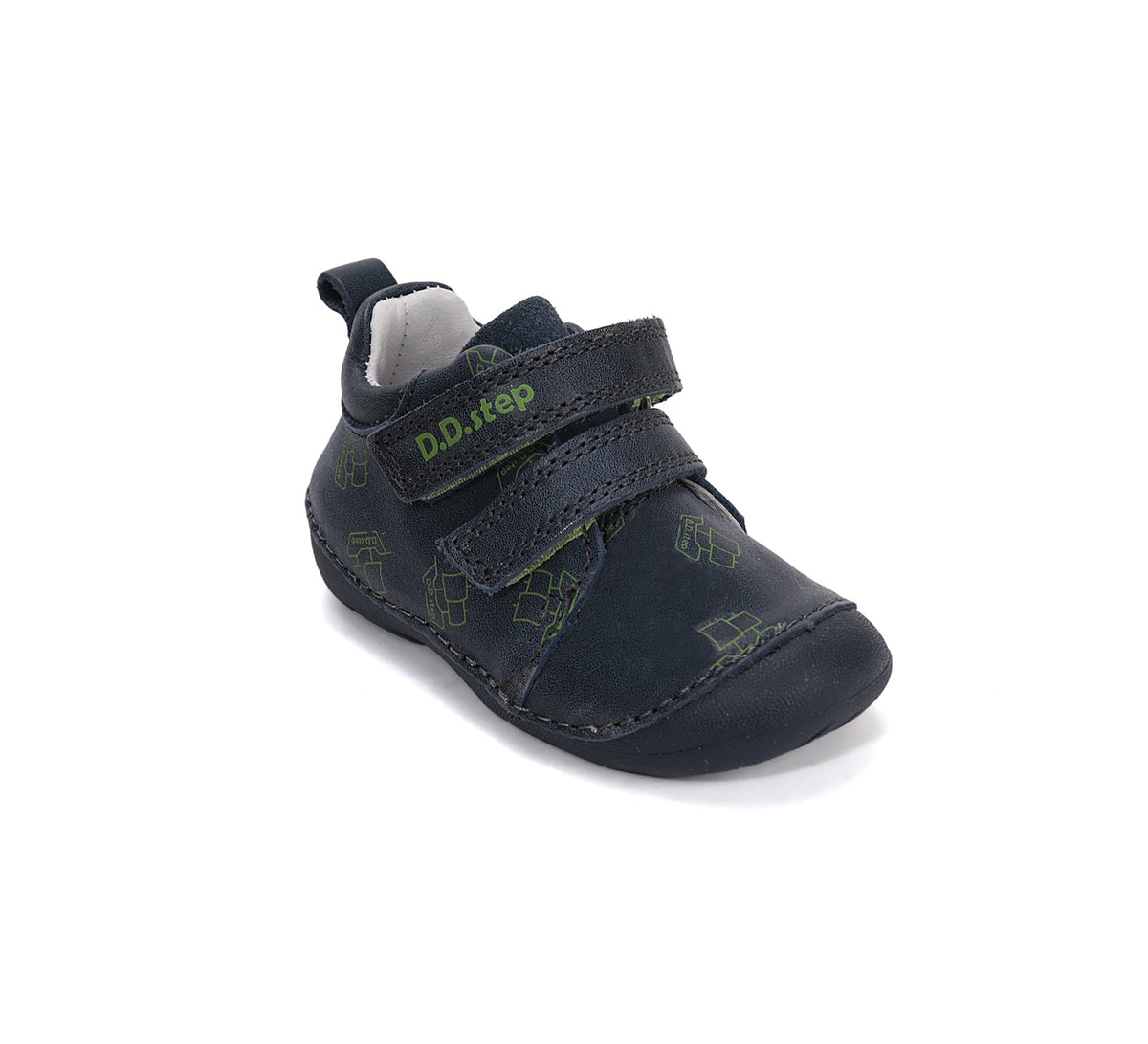 D.D.Step pantofi baieti Primii pasi 19-24 Royal Blue cu vapoare
