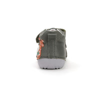 D.D.Step pantofi baieti Primii Pasi 20-24 Khaki cu girafa