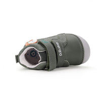 D.D.Step pantofi baieti Primii Pasi 20-24 Khaki cu girafa