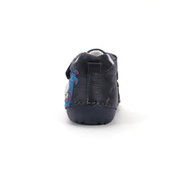 D.D.Step pantofi baieti Primii Pasi 20-24 Royal Blue cu girafa