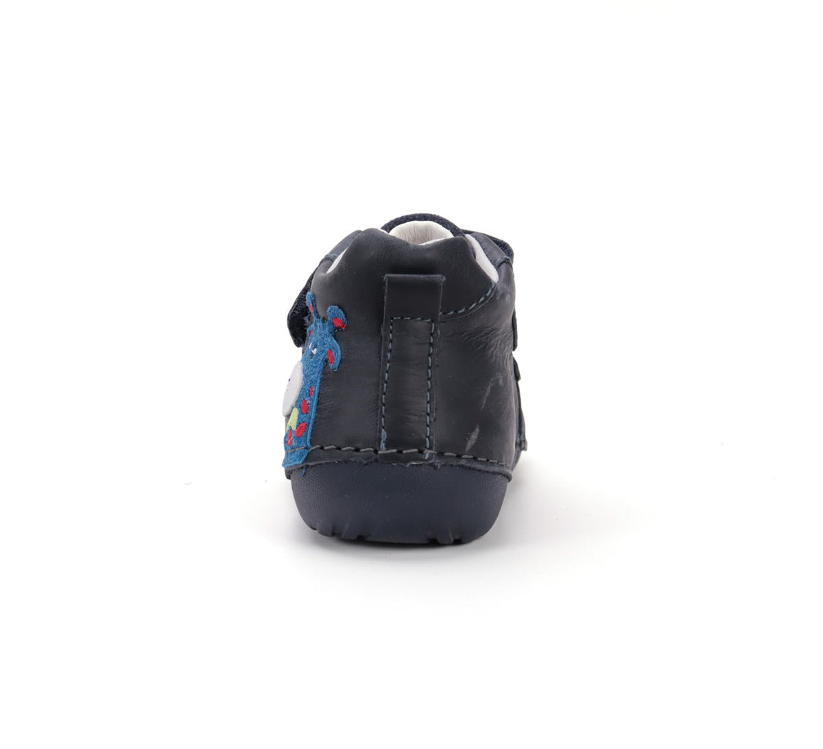 D.D.Step pantofi baieti Primii Pasi 20-24 Royal Blue cu girafa