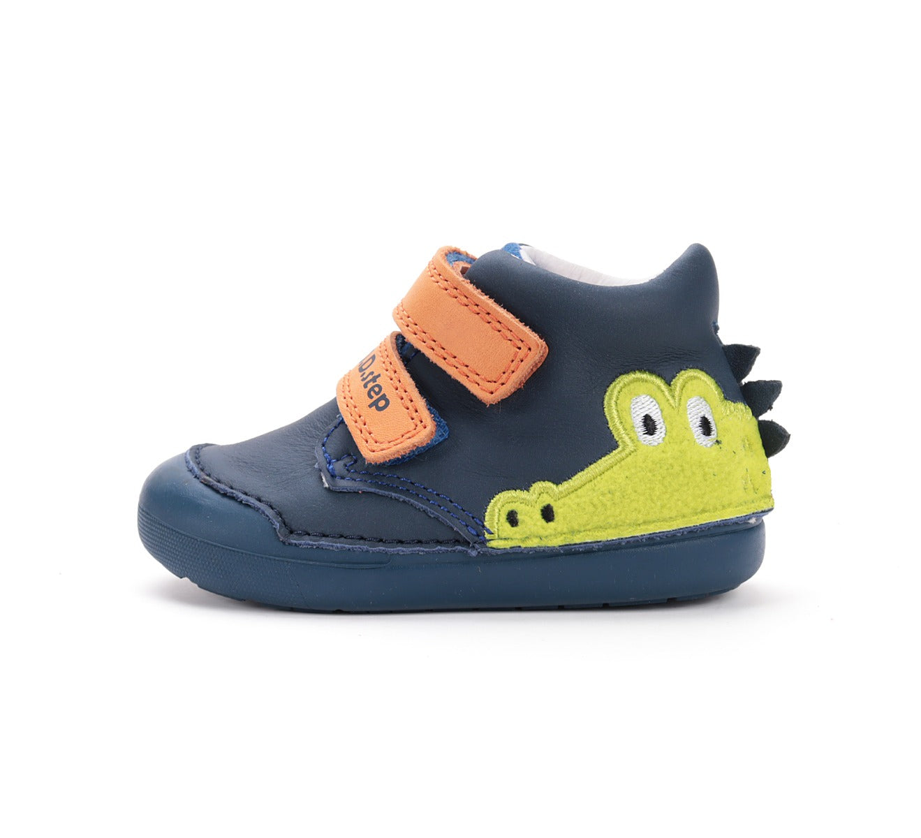 D.D.Step pantofi baieti Primii Pasi 20-25 Bermuda Blue cu crocodil Imagine secundară a produsului