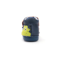 D.D.Step pantofi baieti Primii Pasi 20-25 Bermuda Blue cu crocodil