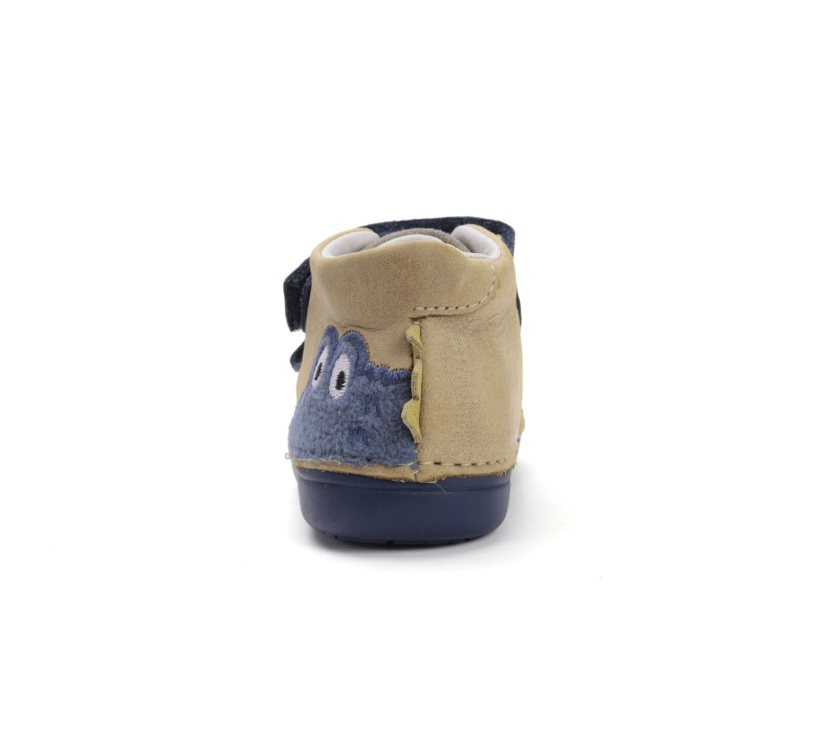 D.D.Step pantofi baieti Primii Pasi 20-25 Cream cu crocodil