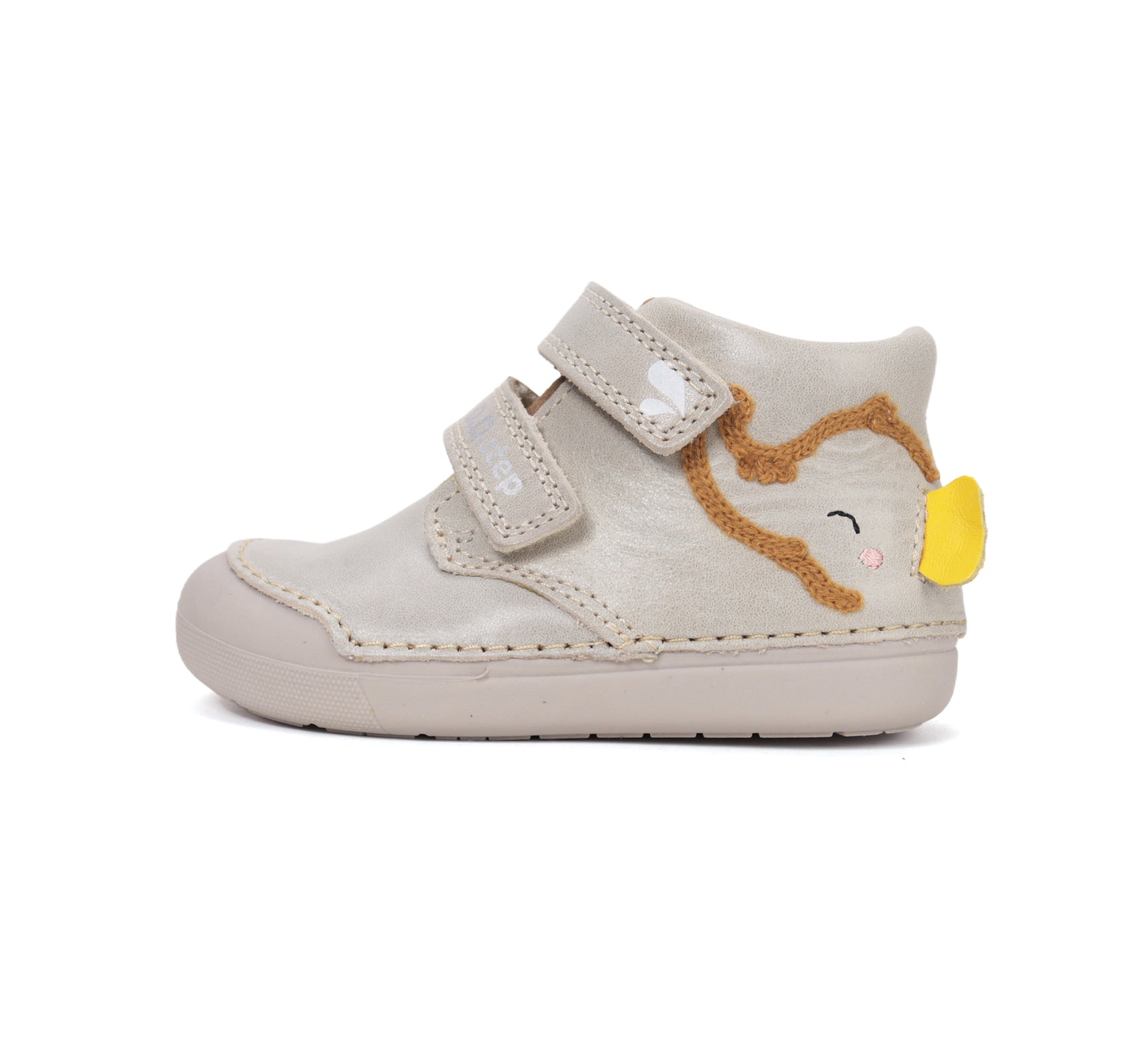 D.D.Step pantofi baieti Primii pasi 20-25 Cream cu elefant Imagine secundară a produsului