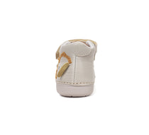 D.D.Step pantofi baieti Primii pasi 20-25 Cream cu elefant