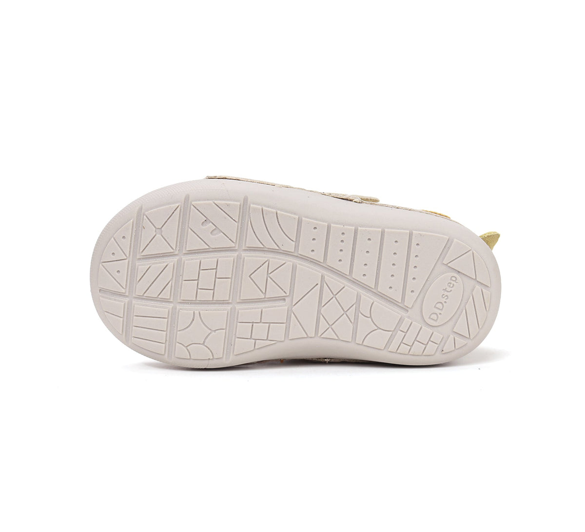 D.D.Step pantofi baieti Primii pasi 20-25 Cream cu elefant