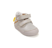 D.D.Step pantofi baieti Primii pasi 20-25 Cream cu elefant