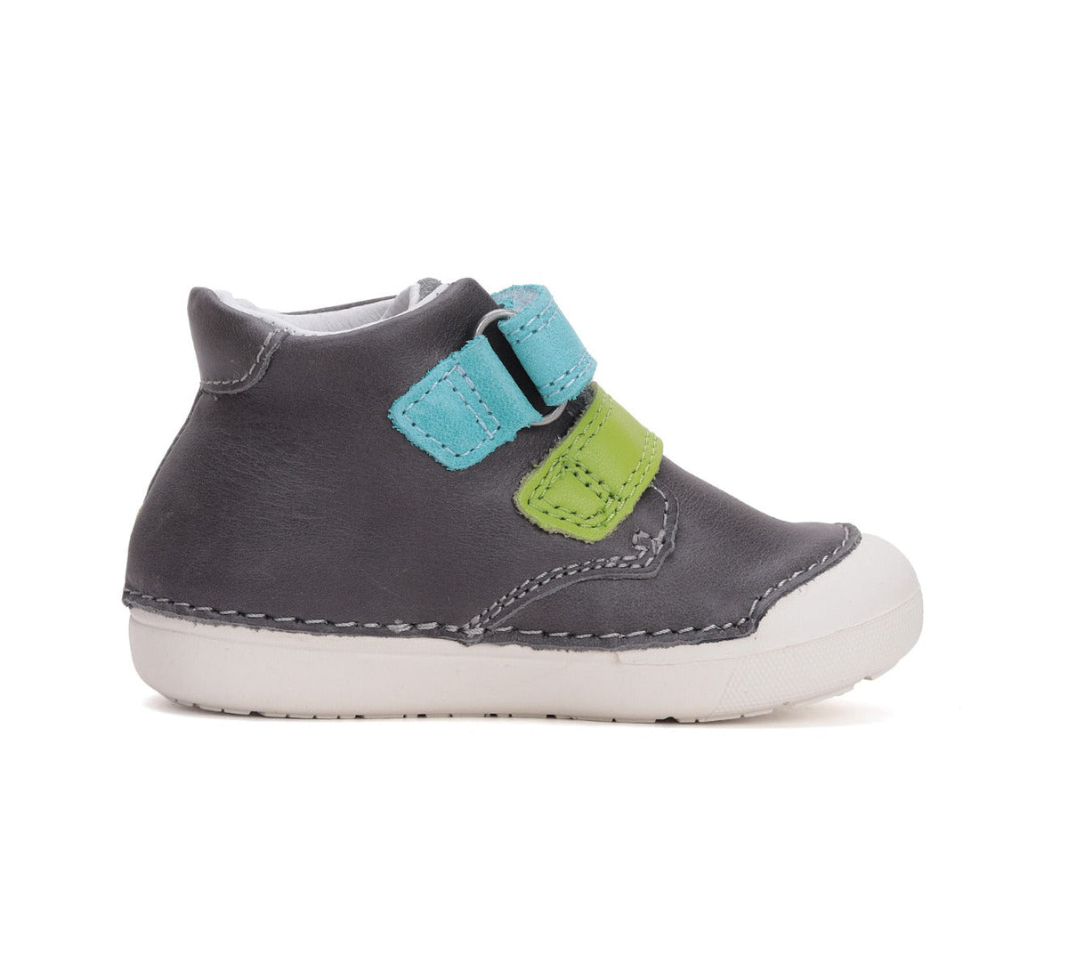 D.D.Step pantofi baieti Primii Pasi 20-25 Dark Grey cu sarpe