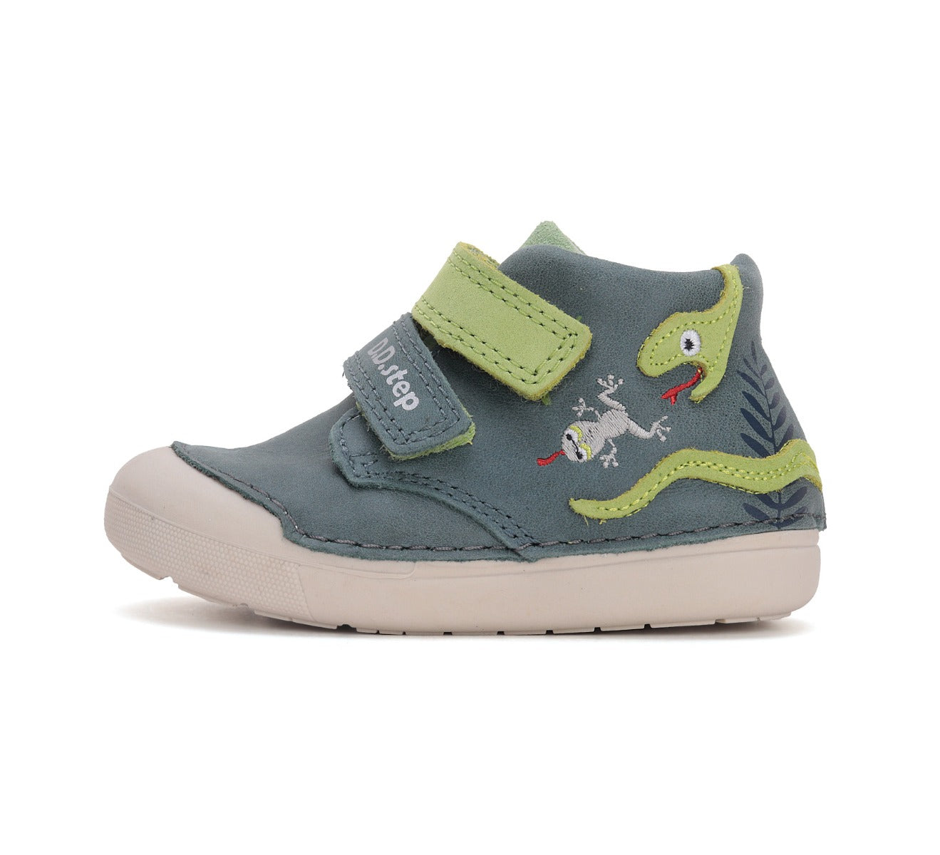 D.D.Step pantofi baieti Primii Pasi 20-25 Emerald cu sarpe Imagine secundară a produsului