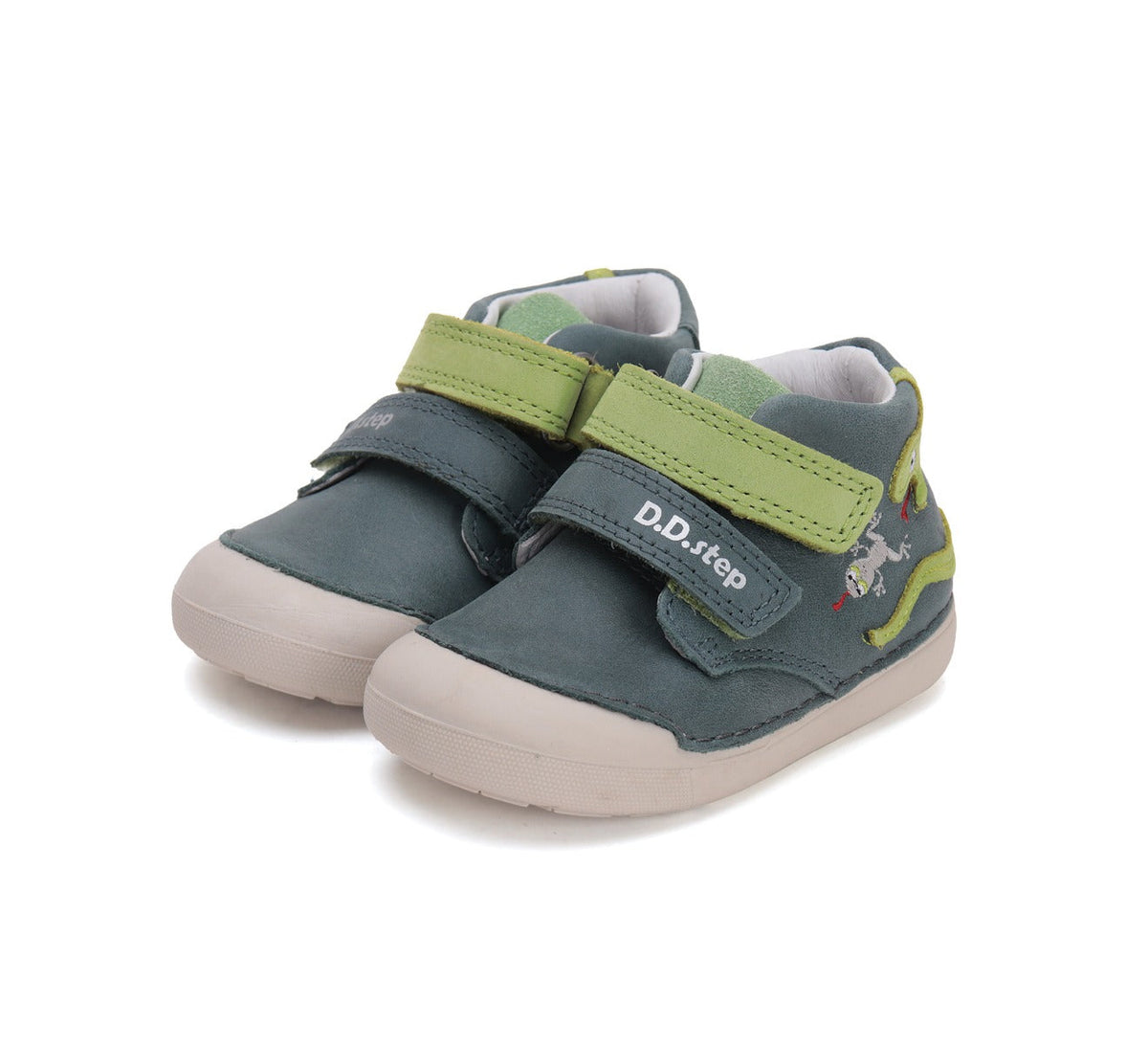 D.D.Step pantofi baieti Primii Pasi 20-25 Emerald cu sarpe Imagine principală a produsului