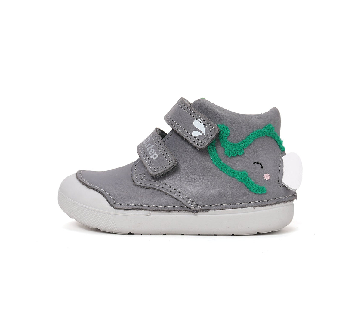 D.D.Step pantofi baieti Primii pasi 20-25 Marina Grey cu elefant