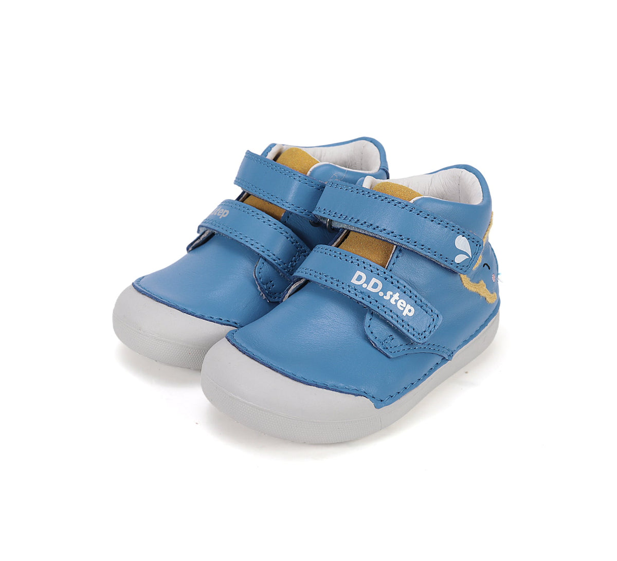 D.D.Step pantofi baieti Primii pasi 20-25 Marine cu elefant
