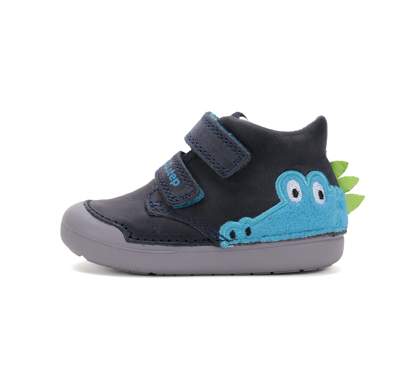 D.D.Step pantofi baieti Primii Pasi 20-25 Royal Blue cu crocodil Imagine secundară a produsului