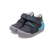 D.D.Step pantofi baieti Primii Pasi 20-25 Royal Blue cu crocodil