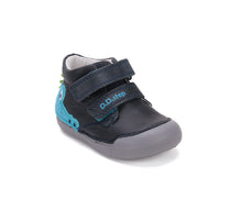D.D.Step pantofi baieti Primii Pasi 20-25 Royal Blue cu crocodil