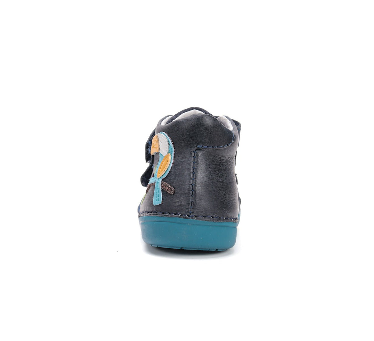 D.D.Step pantofi baieti Primii Pasi 20-25 Royal Blue cu papagal