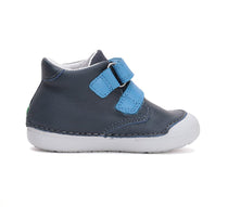 D.D.Step pantofi baieti Primii Pasi 20-25 Royal Blue cu sarpe