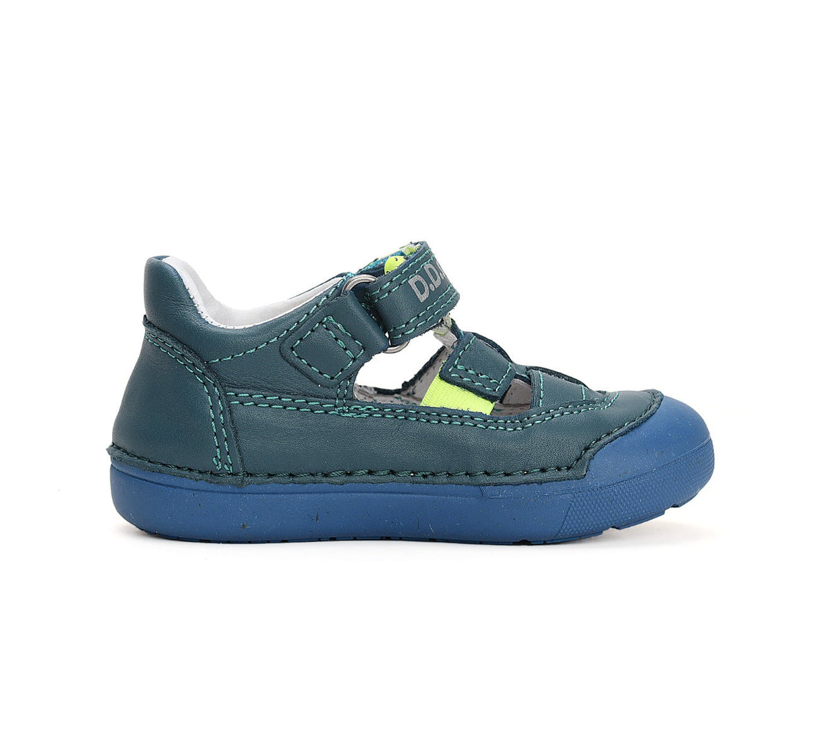 D.D.Step pantofi baieti Primii pasi decupati 20-25 Bermuda Blue
