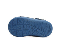 D.D.Step pantofi baieti Primii pasi decupati 20-25 Bermuda Blue