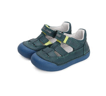 D.D.Step pantofi baieti Primii pasi decupati 20-25 Bermuda Blue