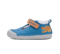 D.D.Step pantofi baieti Primii pasi decupati 20-25 Calypso Sky cu crocodil