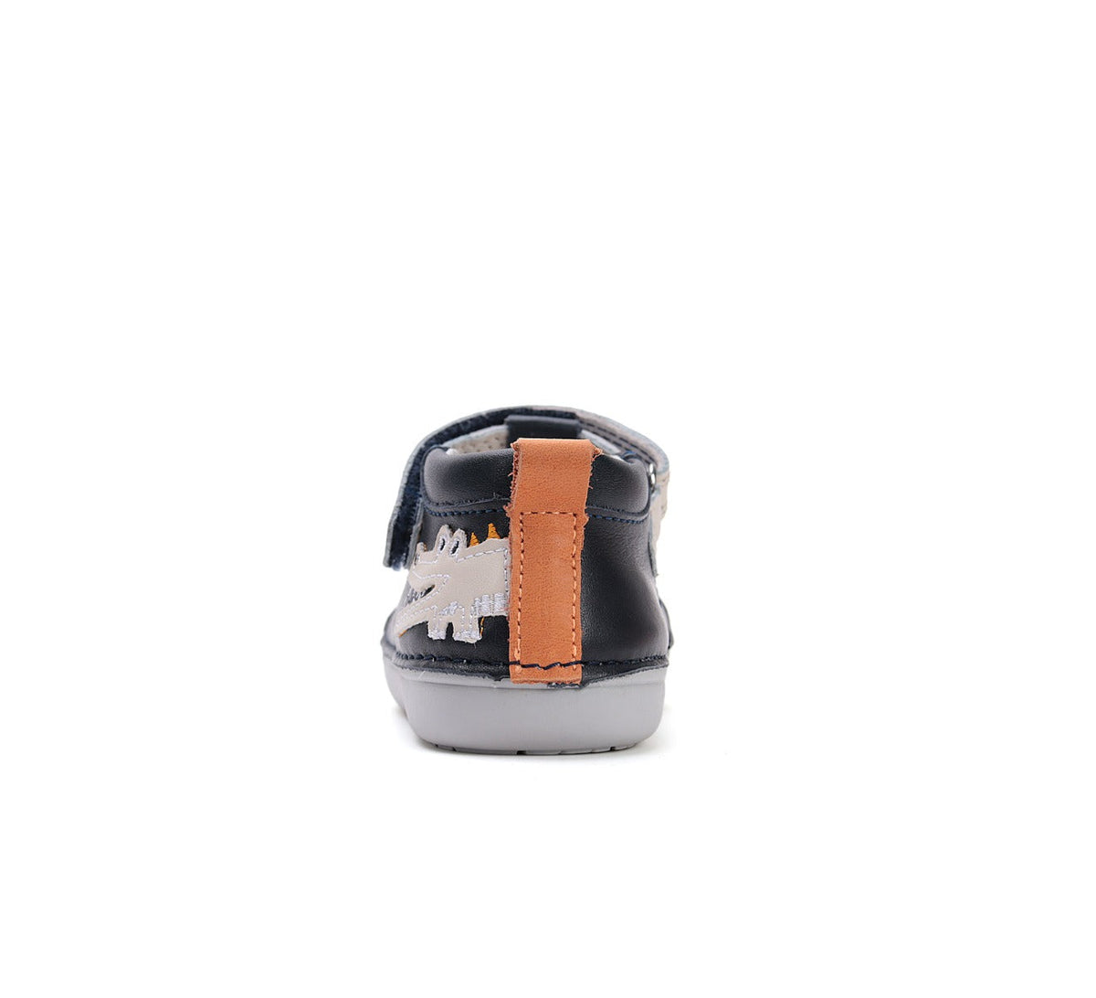 D.D.Step pantofi baieti Primii pasi decupati 20-25 Roya Blue cu crocodil