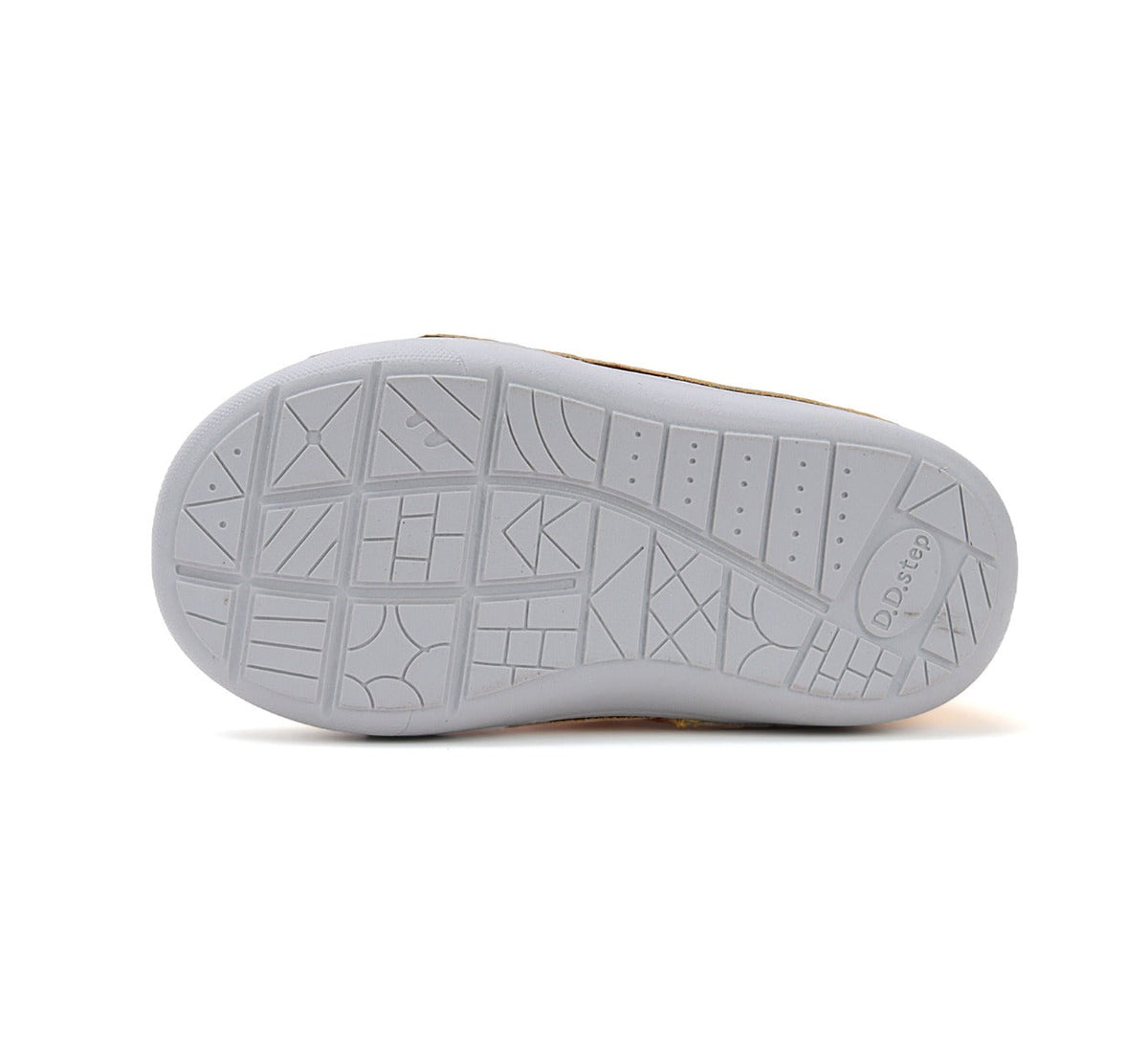 D.D.Step pantofi baieti Primii pasi decupati 20-25 Yellow cu crocodil