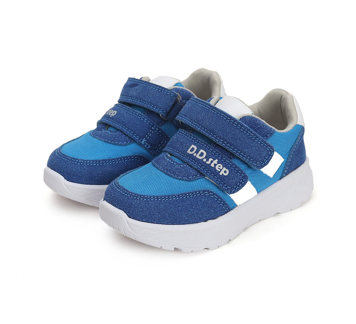 D.D.Step pantofi baieti sport 20-25, Bermuda Blue cu alb Imagine principală a produsului