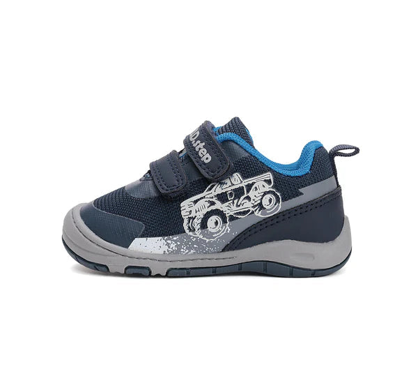 D.D.Step pantofi baieti sport 20-25 Royal Blue cu masina Imagine secundară a produsului