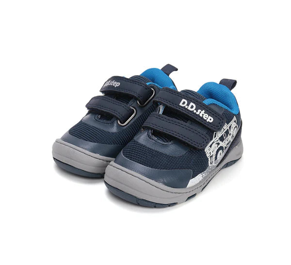 D.D.Step pantofi baieti sport 20-25 Royal Blue cu masina