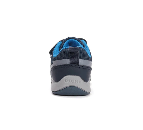 D.D.Step pantofi baieti sport 20-25 Royal Blue cu masina